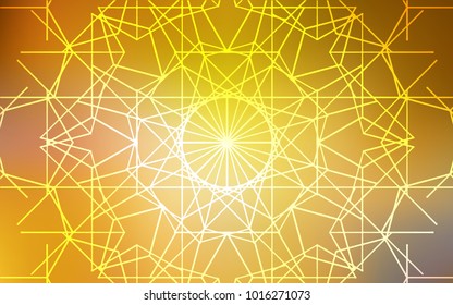 Dark Yellow vector doodle blurred pattern. Colorful illustration in abstract style with doodles created by child. The pattern can be used for wallpapers and coloring books.