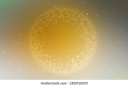 Dark Yellow vector glossy abstract background. New colored illustration in blur style with gradient. New way of your design.
