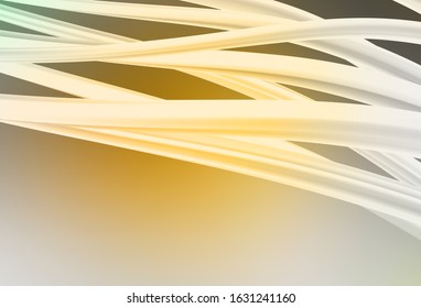 Dark Yellow vector glossy abstract layout. An elegant bright illustration with gradient. Blurred design for your web site.