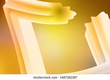 Dark Yellow vector glossy abstract background. Modern abstract illustration with gradient. New way of your design.
