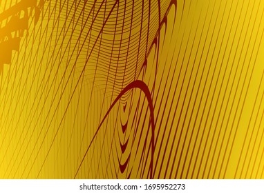 Dark Yellow vector glossy abstract backdrop. Creative illustration in halftone style with gradient. Background for a cell phone.