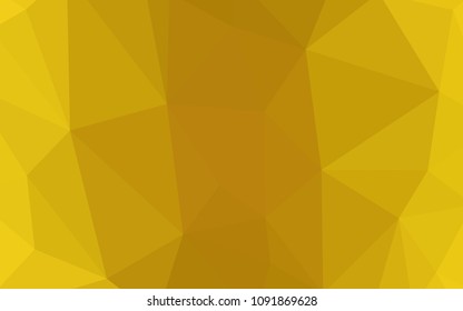 Dark Yellow vector gradient triangles template. A completely new color illustration in a polygonal style. New template for your brand book.
