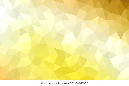 Dark Yellow vector gradient triangles pattern. Colorful illustration in abstract style with triangles. Triangular pattern for your design.