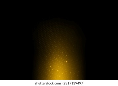 Dark Yellow vector Illustration with set of shining colorful abstract circles. Blurred bubbles on abstract background with colorful gradient. Elegant design for wallpapers.