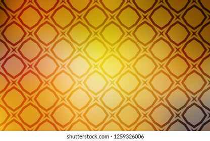 Dark Yellow vector layout with bright stars. Decorative illustration with stars on abstract template. Pattern for new year ad, booklets.