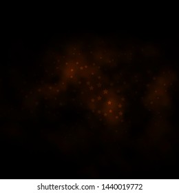 Dark Yellow vector layout with bright stars. Blur decorative design in simple style with stars. Pattern for wrapping gifts.