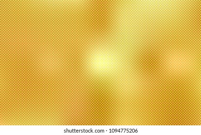 Dark Yellow vector layout with circle shapes. Blurred bubbles on abstract background with colorful gradient. New design for ad, poster, banner of your website.