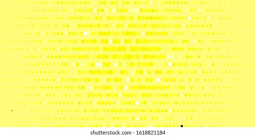 Dark Yellow vector layout with circle shapes. Abstract colorful disks on simple gradient background. New template for a brand book.