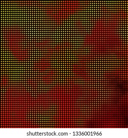 Dark Yellow vector layout with circles. Abstract decorative design in gradient style with bubbles. Design for posters, banners.