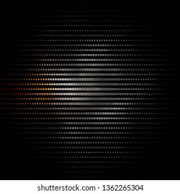 Dark Yellow vector layout with circles. Colorful illustration with gradient dots in nature style. Pattern for wallpapers, curtains.