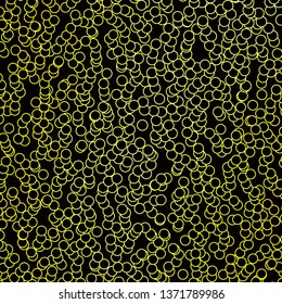 Dark Yellow vector layout with circles. Abstract illustration with colorful spots in nature style. New template for your brand book.