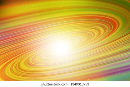 Dark Yellow vector layout with cosmic stars. Shining colored illustration with bright astronomical stars. Pattern for astrology websites.