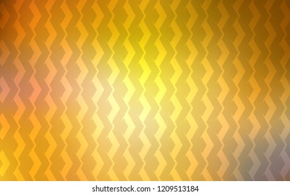 Dark Yellow vector layout with flat lines. Blurred decorative design in simple style with lines. Template for your beautiful backgrounds.