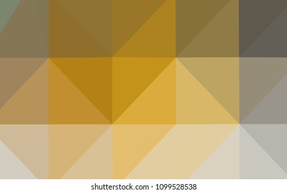 Dark Yellow vector low poly layout. Elegant bright polygonal illustration with gradient. A completely new design for your business.