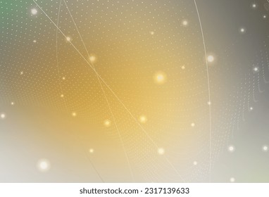 Dark Yellow vector Modern abstract illustration with colorful water drops. Glitter abstract illustration with blurred drops of rain. Modern design for a business card.