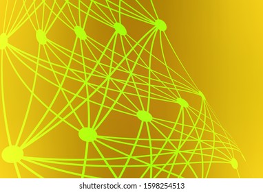 Dark Yellow vector modern elegant layout. Colorful illustration in abstract style with gradient. Completely new design for your business.