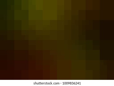 Dark Yellow vector modern geometrical abstract background. Texture template. Geometric pattern in Origami style with gradient. 