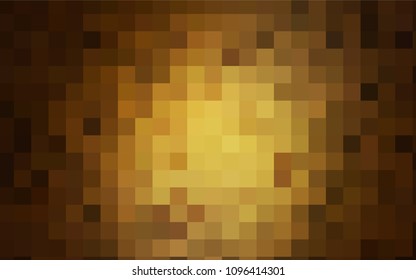 Dark Yellow vector modern geometrical background. Abstract template. Geometric pattern in square style with gradient.
