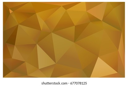 Dark Yellow vector modern geometrical abstract background. Texture, new background. Geometric background in Origami style with gradient. 