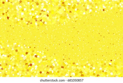 Dark Yellow vector modern geometrical background. Abstract template. Geometric pattern in square style with gradient.