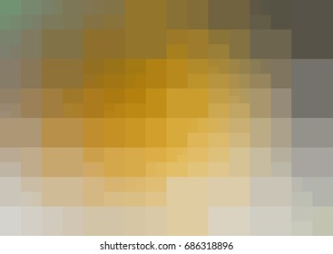 Dark Yellow vector modern geometrical abstract background. Texture template. Geometric pattern in Origami style with gradient. 