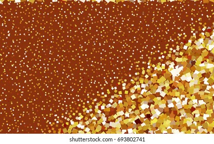 Dark Yellow vector modern geometrical background. Abstract template. Geometric pattern in square style with gradient.