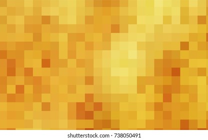 Dark Yellow vector modern geometrical background. Abstract template. Geometric pattern in square style with gradient.