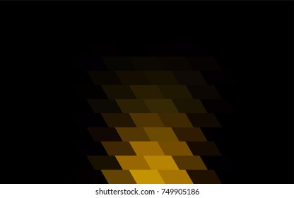 Dark Yellow vector modern geometrical background. Abstract template. Geometric pattern in square style with gradient.