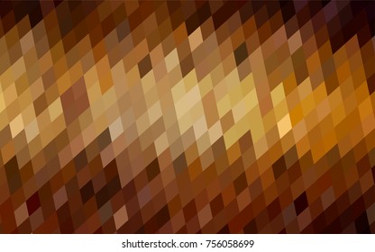 Dark Yellow vector modern geometrical background. Abstract template. Geometric pattern in square style with gradient.