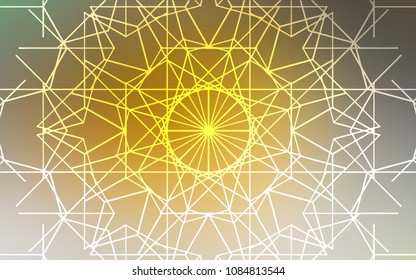 Dark Yellow vector natural elegant background. Sketchy doodles drawn by child on blurred background. Brand-new design for your business.