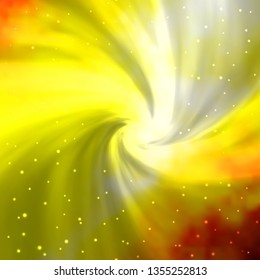 Dark Yellow vector pattern with abstract stars. Colorful illustration in abstract style with gradient stars. Pattern for websites, landing pages.