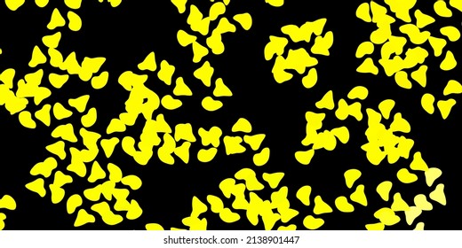 Dark yellow vector pattern with abstract shapes. Modern abstract illustration with gradient random forms. Elegant design for wallpaper set.