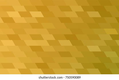 Dark Yellow vector pattern. Brand-new rectangular template. Shining geometric sample. Repeating theme with rectangular shapes. Texture for your design.