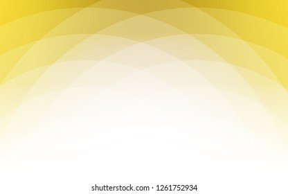 Dark Yellow vector pattern with lines, ovals. Creative illustration in halftone marble style with gradient. A completely new template for your business design.