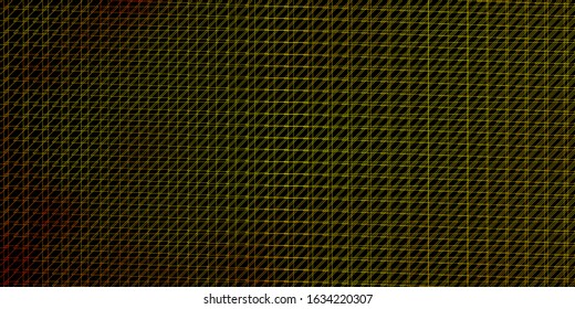 Dark Yellow vector pattern with lines. Geometric abstract illustration with blurred lines. Smart design for your promotions.