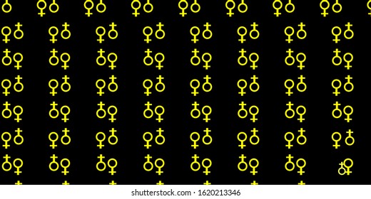 Dark Yellow vector pattern with magic elements. Abstract illustration with gothic gradient shapes. Simple base for your occult design.