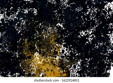 Dark Yellow vector pattern with random forms. Illustration with colorful gradient shapes in abstract style. Elegant design for wallpapers.
