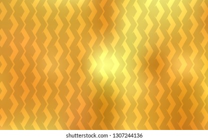 Dark Yellow vector pattern with sharp lines. Shining colored illustration with sharp stripes. Smart design for your business advert.