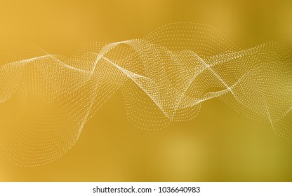 Dark Yellow vector pattern with spheres. Blurred decorative design in abstract style with bubbles. Beautiful design for your business natural advert.