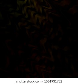 Dark Yellow vector pattern with wry lines. Abstract gradient illustration with wry lines. Pattern for commercials, ads.