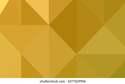 Dark Yellow vector polygon abstract backdrop. Colorful abstract illustration with gradient. Textured pattern can be used for background.