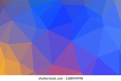 Dark Yellow vector polygon abstract backdrop. Modern abstract illustration with triangles. Template for cell phone's backgrounds.