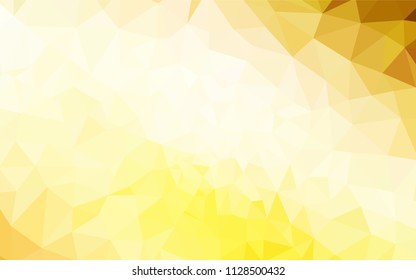 Dark Yellow vector polygonal background. Elegant bright polygonal illustration with gradient. New template for your brand book.