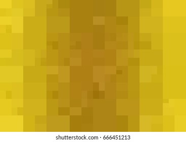 Dark Yellow vector polygonal illustration, which consist of rectangles. Rectangular design for your business. Creative geometric background in Origami style with gradient