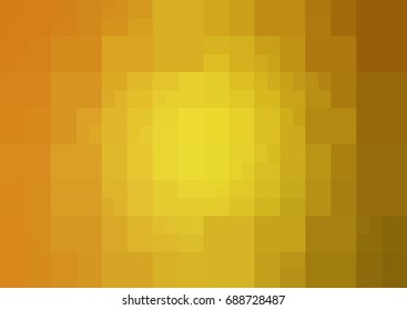 Dark Yellow vector polygonal illustration, which consist of rectangles. Rectangular pattern for your business design. Geometric background in Origami style with gradient. 