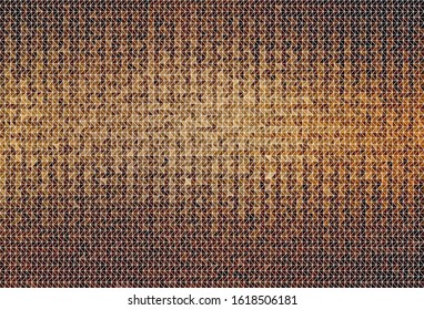 Dark Yellow vector polygonal pattern. Triangular geometric sample with gradient.  New template for your brand book.