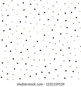 Dark Yellow vector seamless layout with circle shapes. Glitter abstract illustration with blurred drops of rain. Design for textile, fabric, wallpapers.