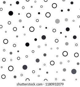 Dark Yellow vector seamless pattern with spheres. Glitter abstract illustration with blurred drops of rain. Trendy design for wallpaper, fabric makers.