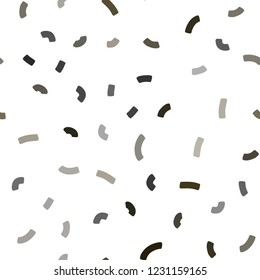 Dark Yellow vector seamless template with lava shapes. A completely new color illustration in marble style. New composition for your brand book.