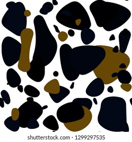 Dark Yellow vector seamless template with circles. Blurred bubbles on abstract background with colorful gradient. Design for wallpaper, fabric makers.